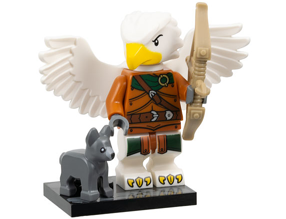 LEGO® Collectible Minifigure Series – coldnd-6 Aarakocra Ranger Dungeons & Dragons Set Complete Set with Stand & Accessories