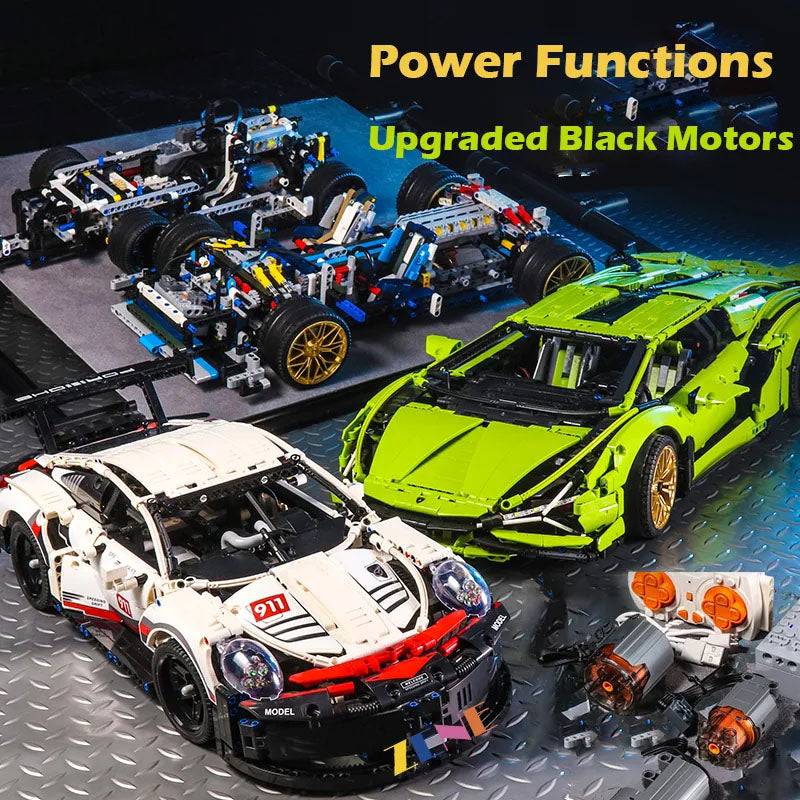 Power Functions Kit for LEGO Porsche 911 RSR #42096 Motor