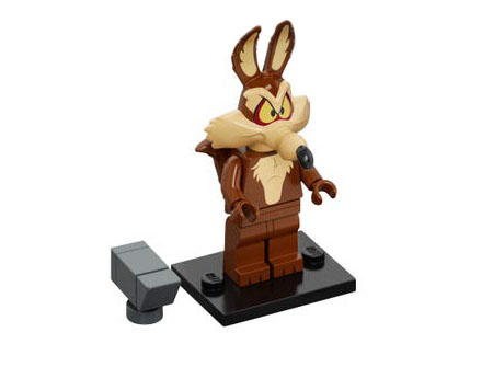 LEGO® Collectible Minifigure Series – collt-3 Wile E. Coyote set w/Stand & Acces Complete Set with Stand & Accessories
