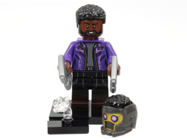 LEGO® Collectible Minifigure Series 1 – colmar-11 T'Challa Star-Lord Marvel set w/Stand & Acces Complete Set