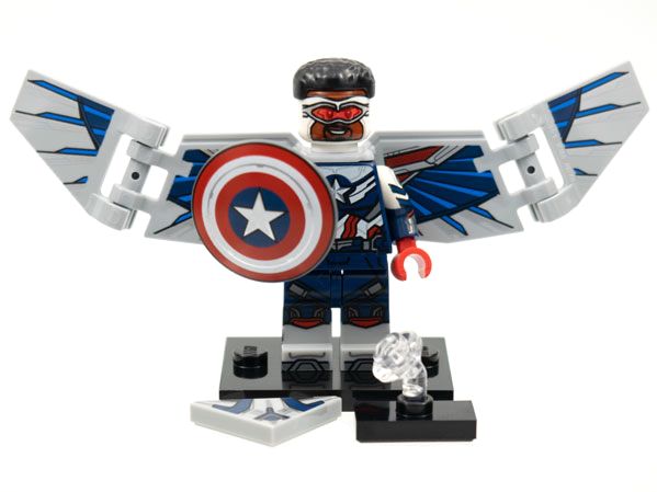 LEGO® Collectible Minifigure Series 1 – colmar-5 Captain America Marvel Studios Set Complete Set with Stand & Accessories