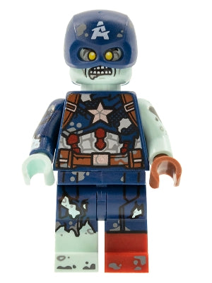 Preowned LEGO® Minifigure – Marvel Studios Series 1 colmar09 Zombie Captain America