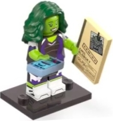 LEGO® Collectible Minifigure Series 2 – colmar2-5 She-Hulk Marvel Studios set w/Stand & Acces Complete Set