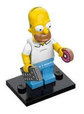 LEGO® Collectible Minifigure Series 1 – colsim-1 Homer Simpson The Simpsons Set Complete Set with Stand & Accessories