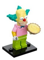 LEGO® Collectible Minifigure Series 1 – colsim-8 Krusty the Clown The Simpsons Set Complete Set with Stand & Accessories