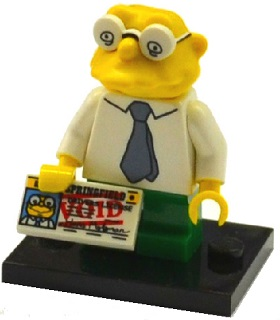 LEGO® Collectible Minifigure Series 2 – colsim2-10 Hans Moleman The Simpsons Set Complete Set with Stand & Accessories