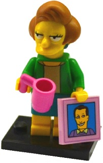 LEGO® Collectible Minifigure Series 2 – colsim2-14 Edna Krabappel The Simpsons Set Complete Set with Stand & Accessories