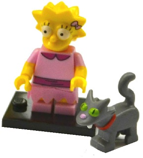 LEGO® Collectible Minifigure Series 2 – colsim2-3 Lisa w/Snowball II The Simpsons Set Complete Set with Stand & Accessories
