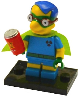 LEGO® Collectible Minifigure Series 2 – colsim2-6 Fallout Boy Milhouse Simpsons Set Complete Set with Stand & Accessories