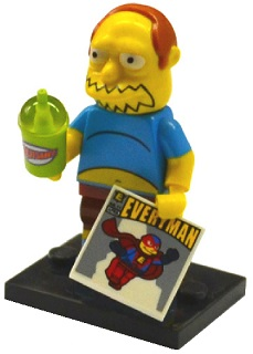 LEGO® Collectible Minifigure Series 2 – colsim2-7 Comic Book Guy The Simpsons set w/Stand & Acces Complete Set