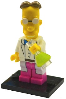 LEGO® Collectible Minifigure Series 2 – colsim2-9 Professor Frink The Simpsons Set Complete Set with Stand & Accessories