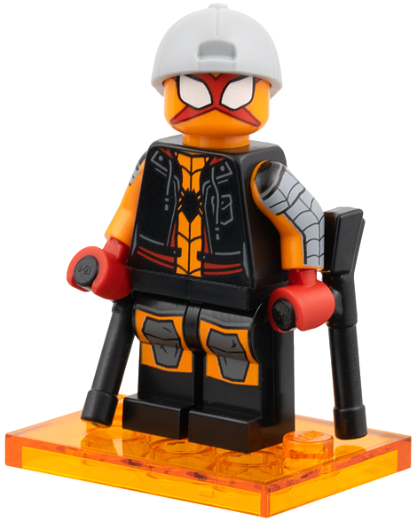 LEGO® Minifigure colspi-8 Charlotte Webber / Sun-Spider, Spider-Man Across the Spider-Verse (Complete Set with Stand and Accessories)