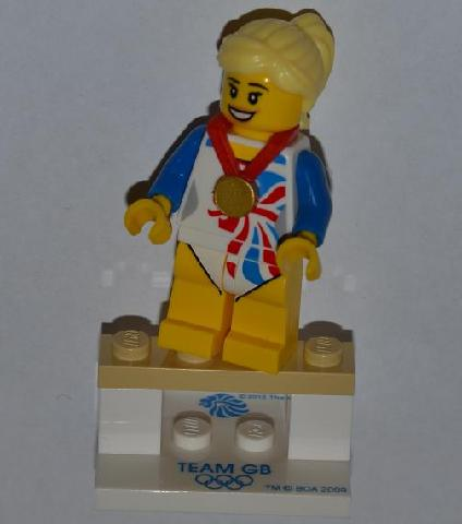 LEGO® Collectible Minifigure Series – coltgb-6 Flexible Gymnast Team GB set w/Stand & Acces Complete Set