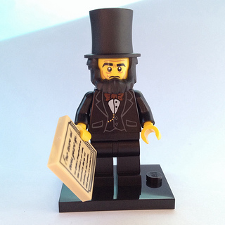 LEGO® Collectible Minifigure Series – coltlm-5 Abraham Lincoln The LEGO Movie set w/Stand & Acces Complete Set