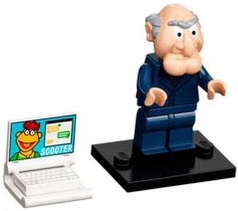 LEGO® Collectible Minifigure Series – coltm-10 Statler The Muppets set w/Stand & Acces Complete Set with Stand & Accessories