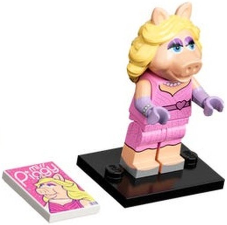 LEGO® Collectible Minifigure Series – coltm-6 Miss Piggy The Muppets set w/Stand & Acces Complete Set