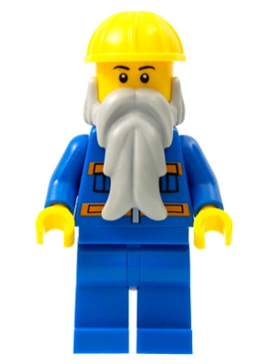 Preowned LEGO® Minifigure – Town cty0123a Blue Jacket w/Pockets and Orange Stripes Blue Leg