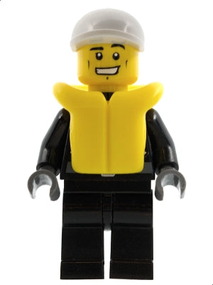 Preowned LEGO® Minifigure – Town cty0207 Police City Leather Jacket w/Gold Badge and POLICE