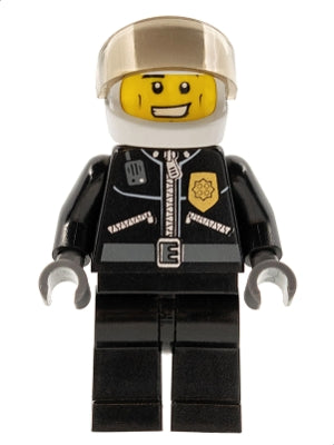 Preowned LEGO® Minifigure – Town cty0228 Police City Leather Jacket w/Gold Badge and POLICE