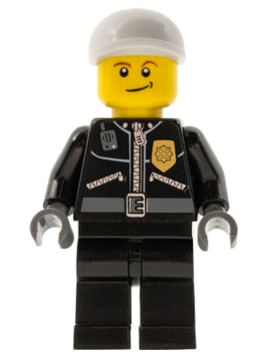 Preowned LEGO® Minifigure – Town cty0231 Police City Leather Jacket w/Gold Badge and POLICE