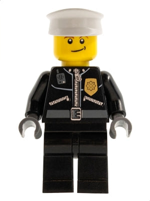 Preowned LEGO® Minifigure – Town cty0256 Police City Leather Jacket w/Gold Badge and POLICE