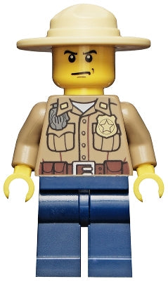 Preowned LEGO® Minifigure – Town cty0273 Forest Police Dark Tan Shirt w/Pockets Radio and G
