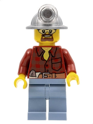 Preowned LEGO® Minifigure – Town cty0309 Flannel Shirt w/Pocket and Belt Sand Blue Legs Min