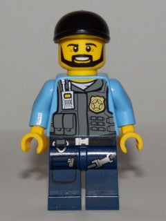 Preowned LEGO® Minifigure – Town cty0360a Police LEGO® City Undercover Elite Police Officer