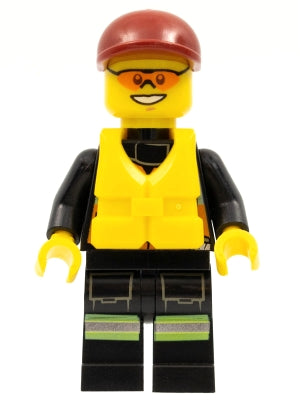Preowned LEGO® Minifigure – Town cty0371 Fire Reflective Stripe Vest w/Pockets and Shoulder