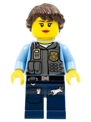 Preowned LEGO® Minifigure – Town cty0375 Police LEGO® City Undercover Elite Police Officer