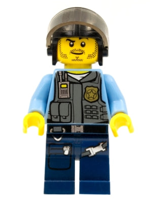 Preowned LEGO® Minifigure – Town cty0377 Police LEGO® City Undercover Elite Police Officer