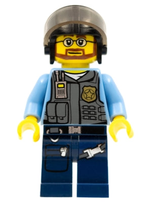 Preowned LEGO® Minifigure – Town cty0378 Police LEGO® City Undercover Elite Police Officer