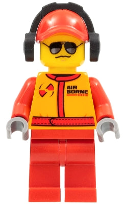 Preowned LEGO® Minifigure – Town cty0386 Monster Truck Mechanic Racing Suit w/Airborne Spoi