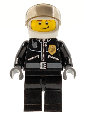 Preowned LEGO® Minifigure – Town cty0393 Police City Leather Jacket w/Gold Badge and POLICE