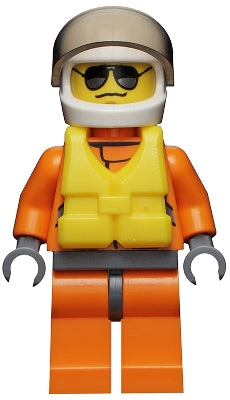 Preowned LEGO® Minifigure – Town cty0417 Coast Guard City Helicopter Pilot Life Jacket