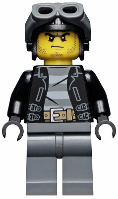 Preowned LEGO® Minifigure – Town cty0456 Police City Bandit Male w/Black Stubble and Aviato