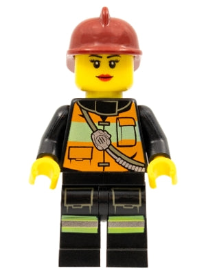 Preowned LEGO® Minifigure – Town cty0470 Fire Reflective Stripe Vest w/Pockets and Shoulder
