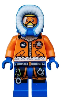 Preowned LEGO® Minifigure – Town cty0492 Arctic Explorer Male w/Orange Goggles
