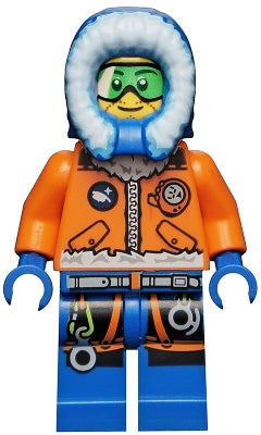 Preowned LEGO® Minifigure – Town cty0493 Arctic Explorer Male w/Green Goggles