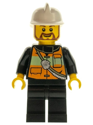 Preowned LEGO® Minifigure – Town cty0507 Fire Reflective Stripe Vest w/Pockets and Shoulder
