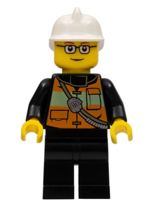 Preowned LEGO® Minifigure – Town cty0508 Fire Reflective Stripe Vest w/Pockets and Shoulder