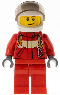 Preowned LEGO® Minifigure – Town cty0539 Paramedic Pilot Male White Helmet