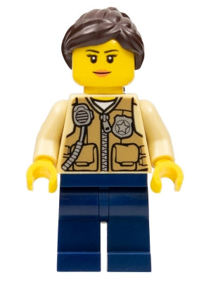 Preowned LEGO® Minifigure – Town cty0548 Swamp Police Officer Female Vest