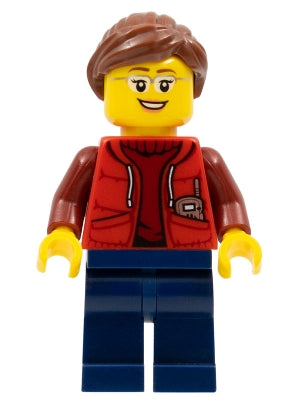 Preowned LEGO® Minifigure – Town cty0565 Deep Sea Submariner Female Reddish Brown Hair