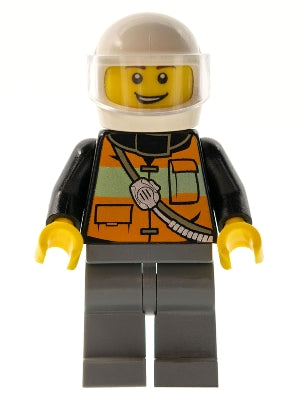 Preowned LEGO® Minifigure – Town cty0587 Fire Reflective Stripe Vest w/Pockets and Shoulder