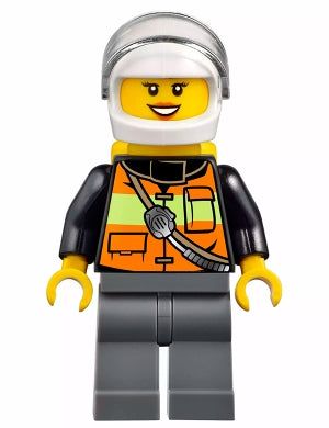 Preowned LEGO® Minifigure – Town cty0588 Fire Reflective Stripe Vest w/Pockets and Shoulder