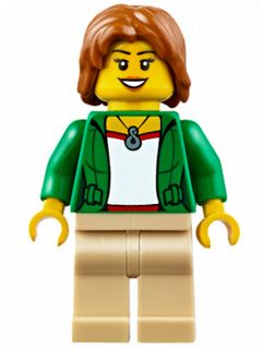 Preowned LEGO® Minifigure – Town cty0624 Camper Female Tan Legs
