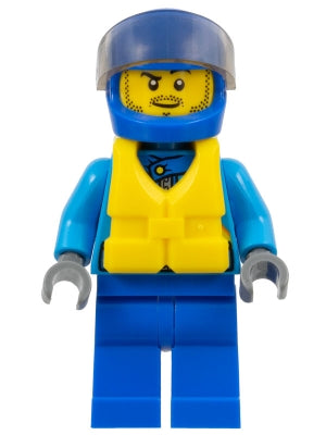 Preowned LEGO® Minifigure – Town cty0646 Race Boat Driver