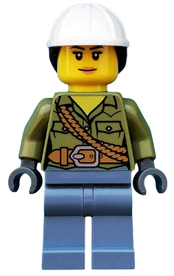 Preowned LEGO® Minifigure – Town cty0687 Volcano Explorer Female Shirt w/Belt and Shoulder