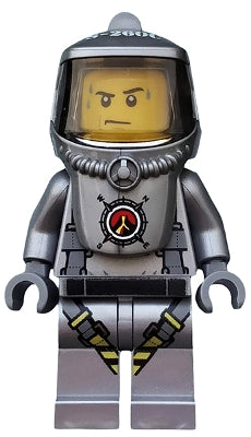 Preowned LEGO® Minifigure – Town cty0690 Volcano Explorer Male Scientist w/Heatsuit Sweat D